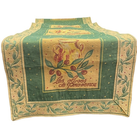BLOOMINGDALE'S French Country Runner Provence Olives Tapestry - Picture 3 of 10